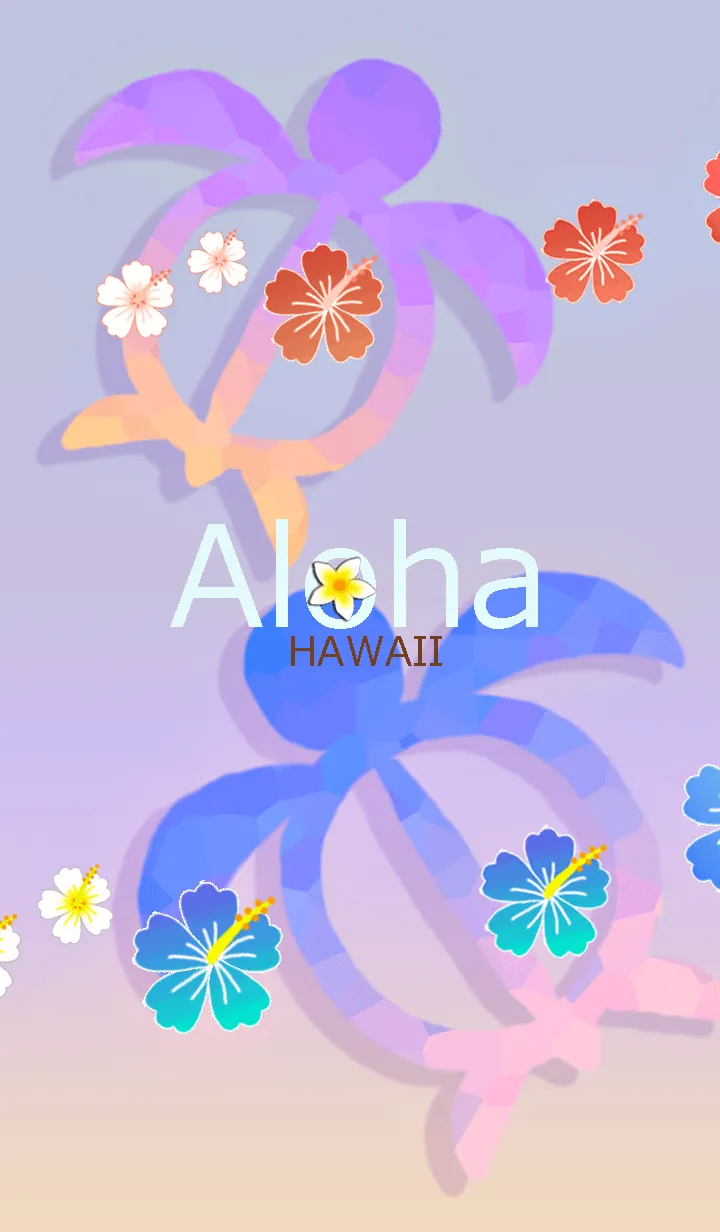 [LINE着せ替え] ラッキーホヌ*ハワイ＊ALOHA+246の画像1