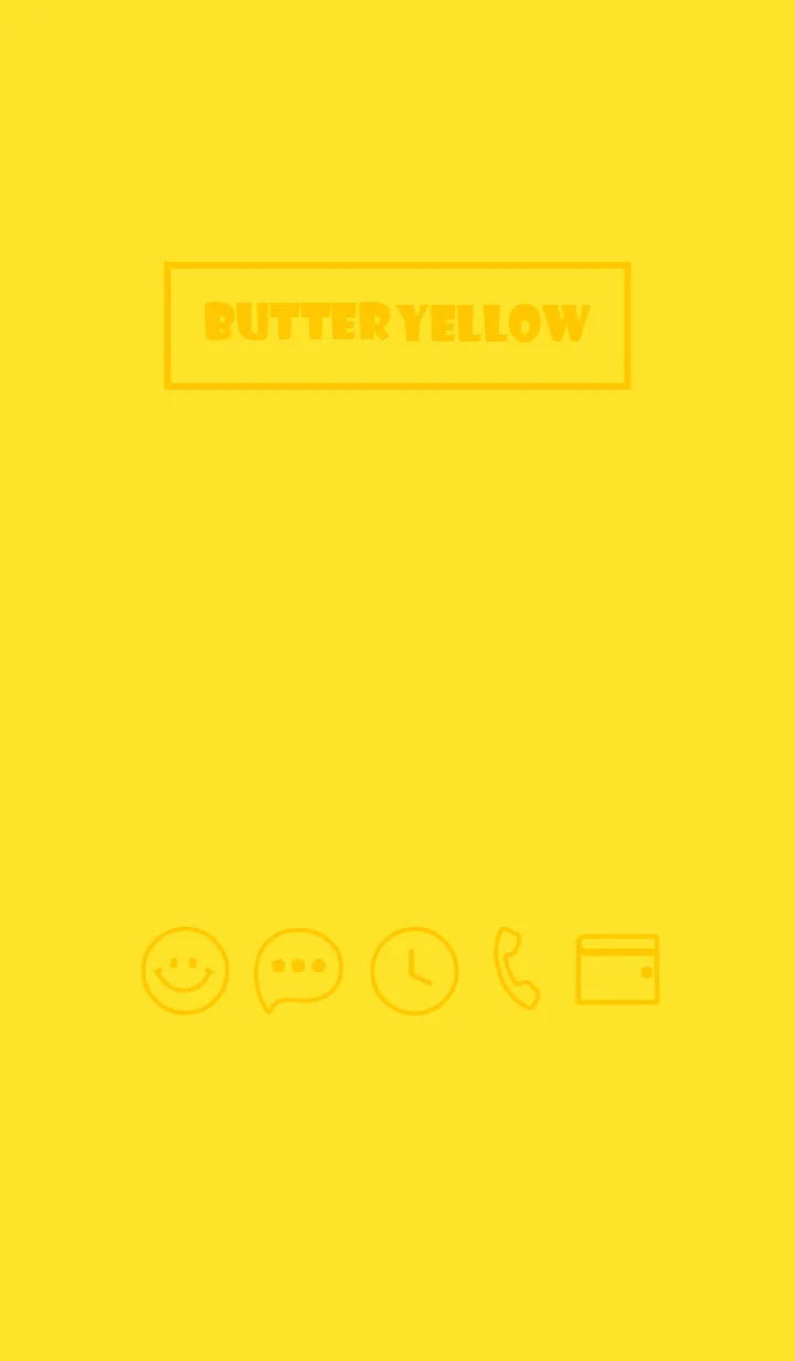 [LINE着せ替え] Love Butter Yellow Theme Vr.9 (JP)の画像1