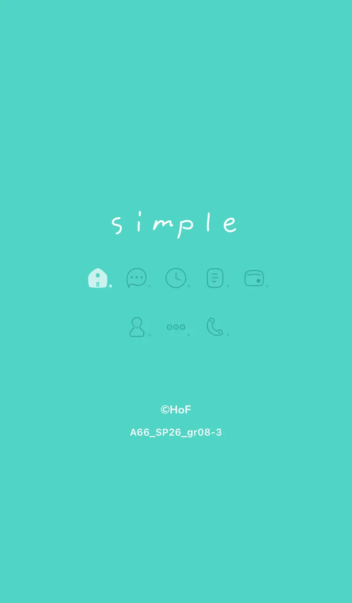 [LINE着せ替え] A66.26_グリーン8-3の画像1