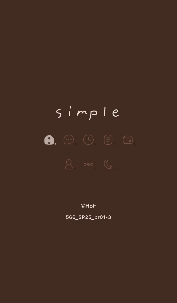 [LINE着せ替え] 566.25_ブラウン1-3の画像1