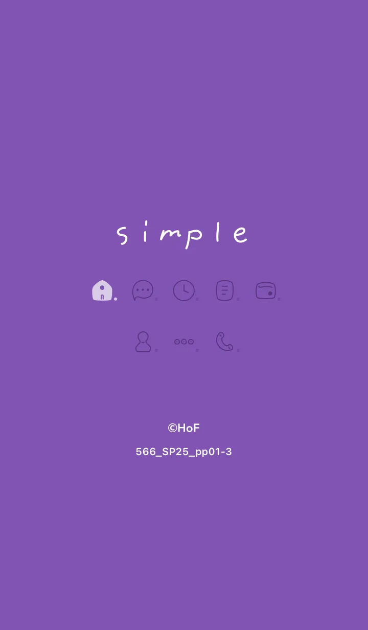 [LINE着せ替え] 566.25_パープル1-3の画像1