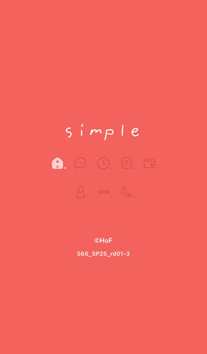 [LINE着せ替え] 566.25_レッド1-3の画像1