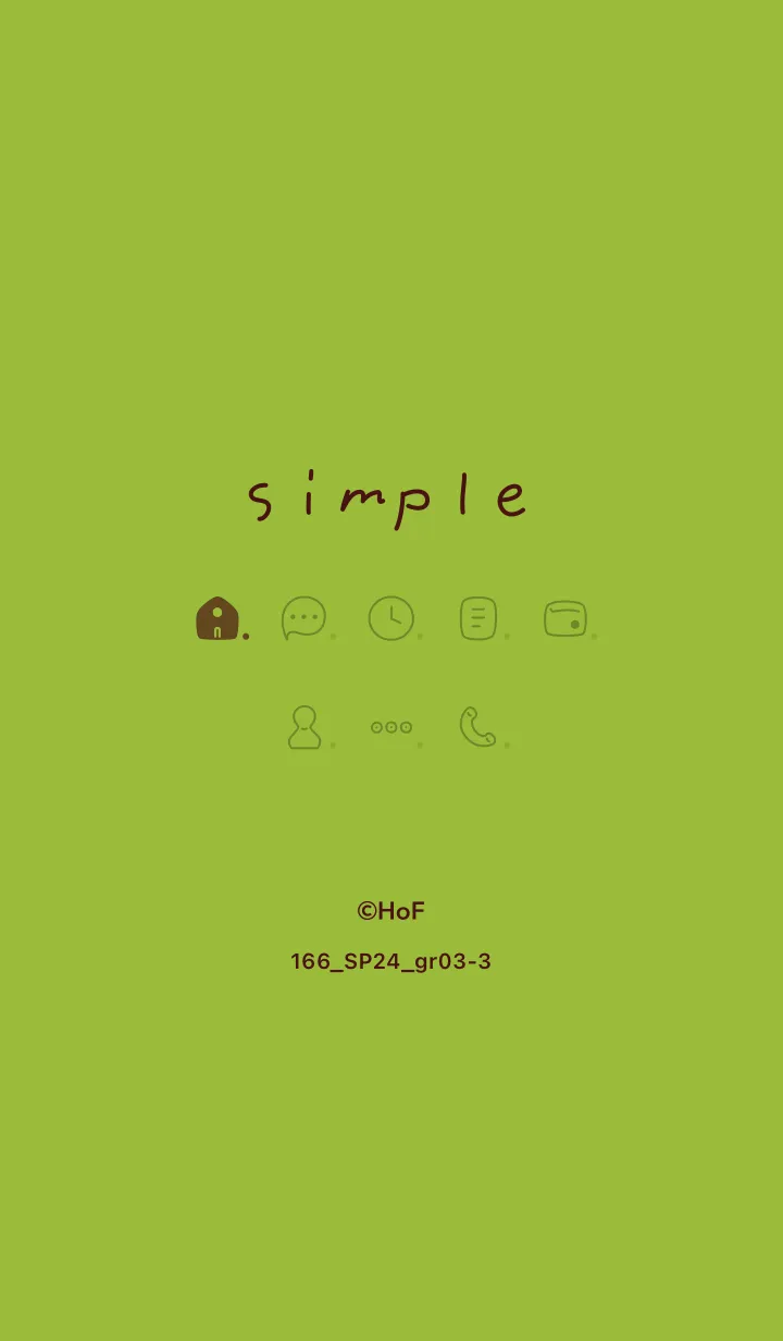 [LINE着せ替え] 166.24_グリーン3-3の画像1