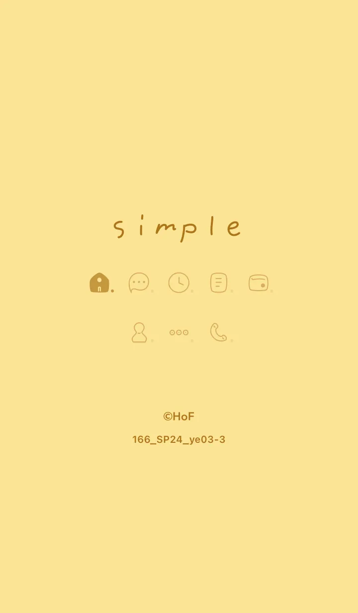 [LINE着せ替え] 166.24_イエロー3-3の画像1