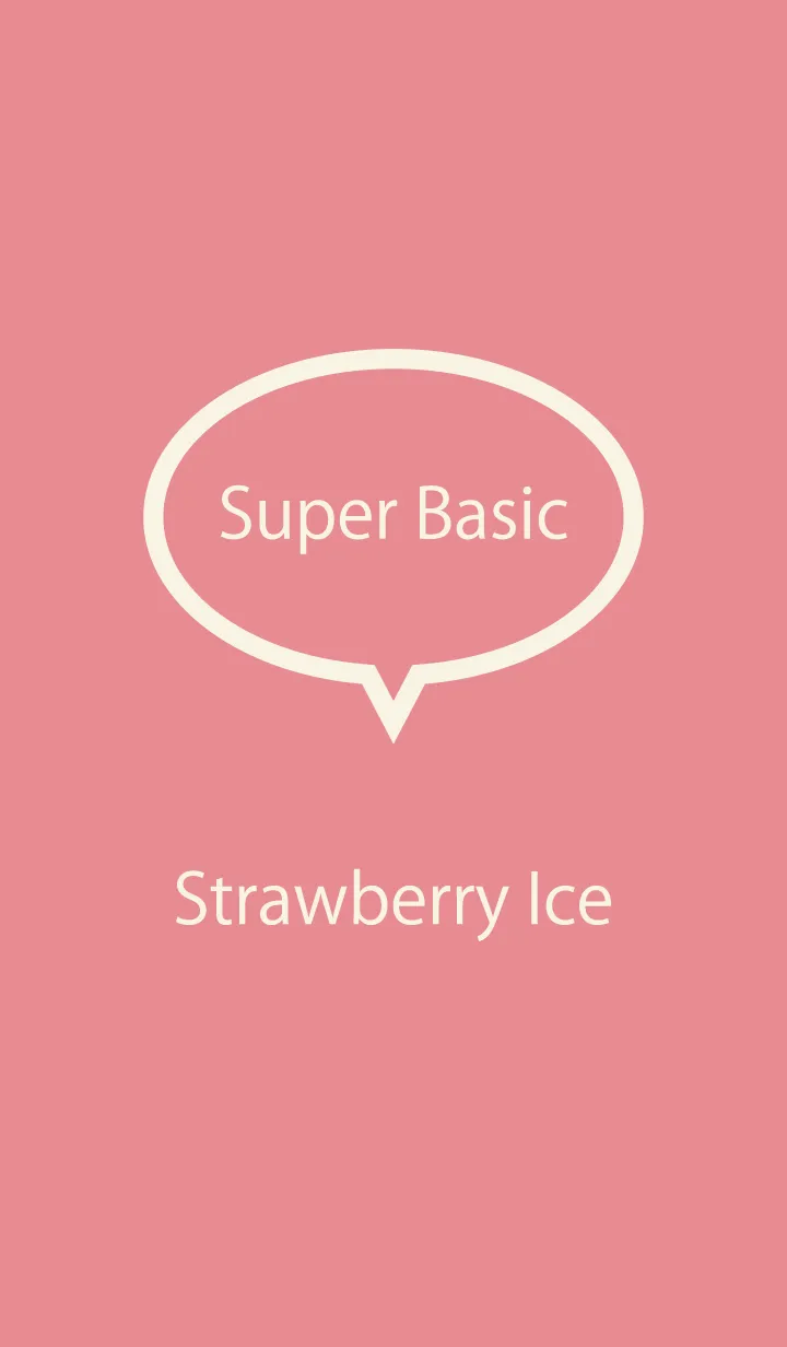 [LINE着せ替え] Super Basic Strawberry Iceの画像1