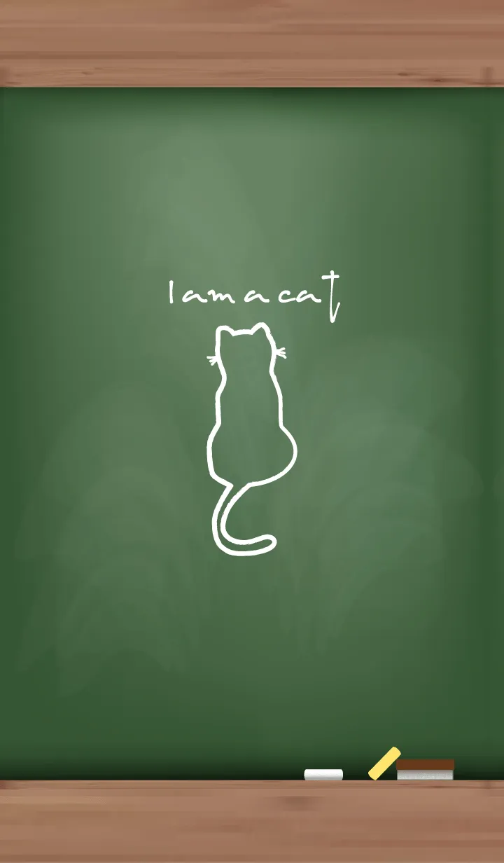 [LINE着せ替え] Black Board I am a cat 44の画像1