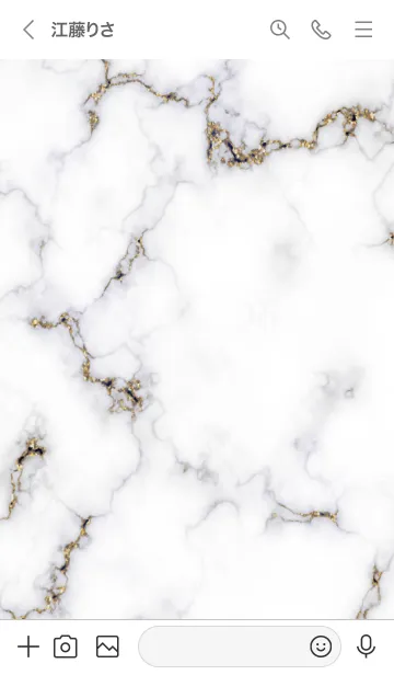 [LINE着せ替え] 大理石 ゴールドの画像3