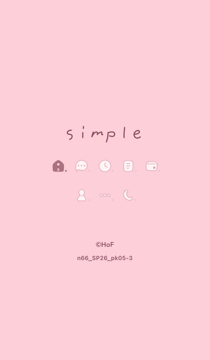 [LINE着せ替え] n66_26_ピンク5-3の画像1