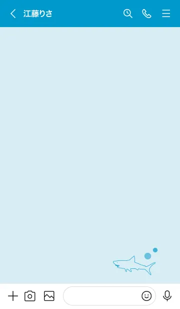 [LINE着せ替え] SHARK -blue yellow-の画像3