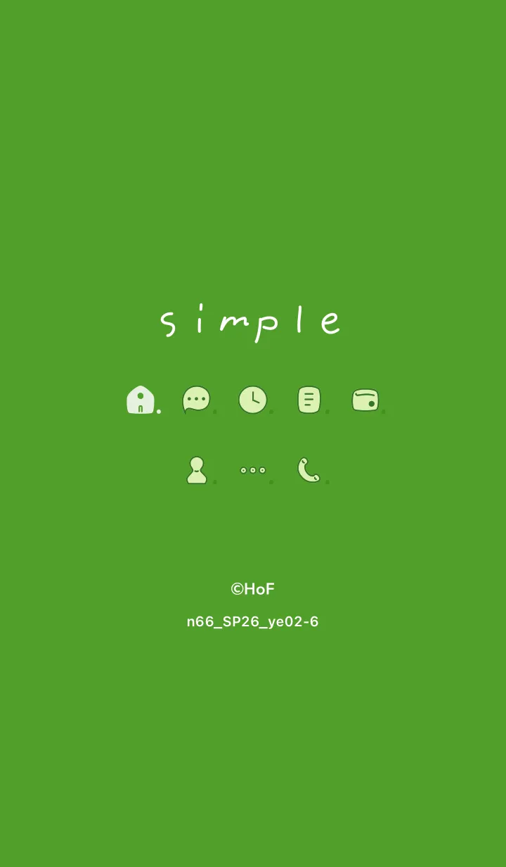 [LINE着せ替え] n66_26_イエロー2-6の画像1