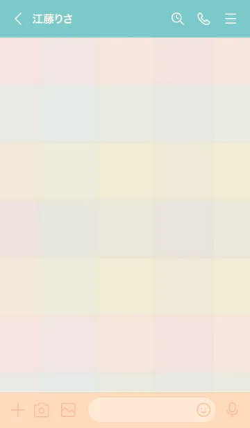 [LINE着せ替え] くすみチェック柄9の画像3
