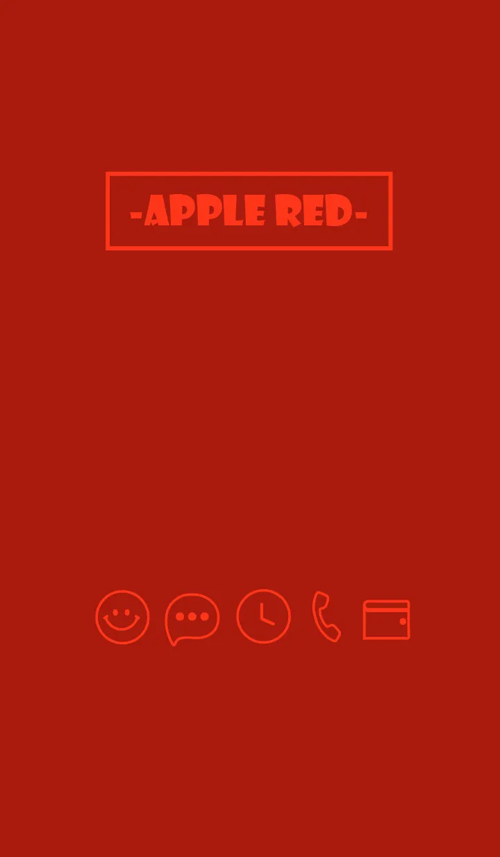 [LINE着せ替え] Love Apple Red Theme Vr.9 (JP)の画像1