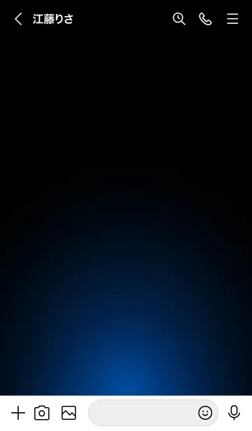 [LINE着せ替え] INK BLUE LIGHT ICON THEMEの画像3
