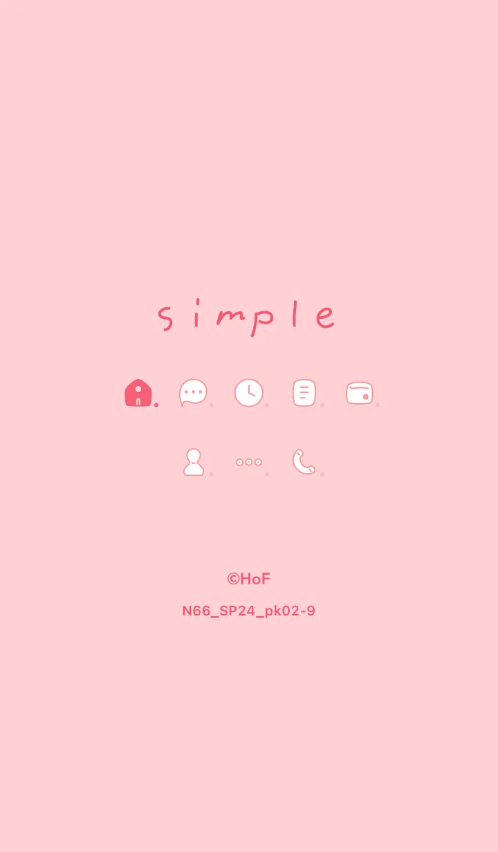 [LINE着せ替え] N66_24_ピンク2-9の画像1