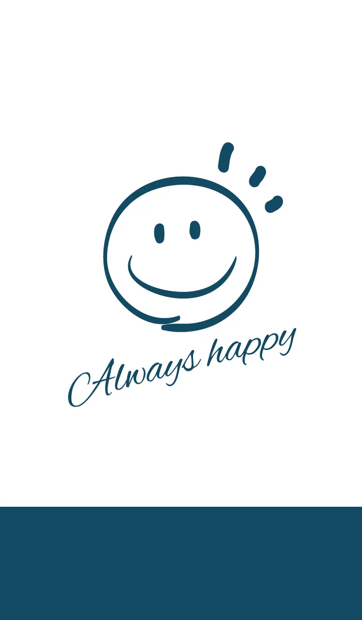 [LINE着せ替え] Always happy -Aiiro-の画像1