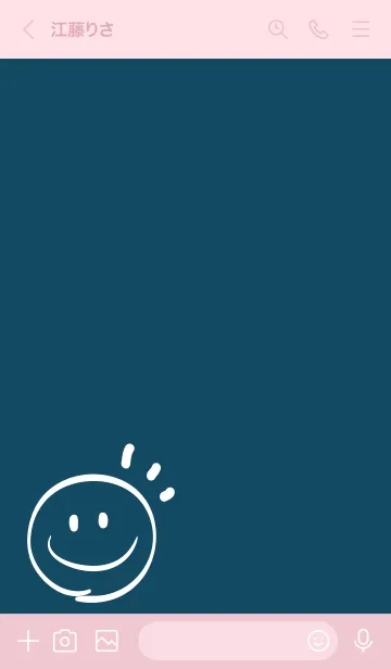 [LINE着せ替え] Always happy -Aiiro-の画像3