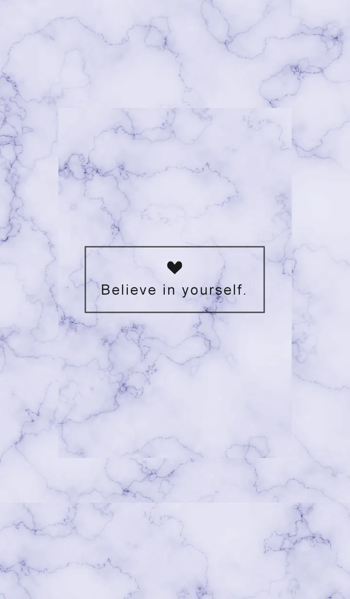 [LINE着せ替え] 「自分を信じて」♥大理石・パープル8_1の画像1