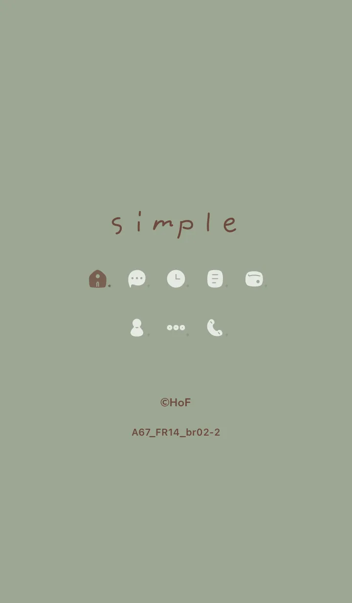 [LINE着せ替え] A67.14_スモーキーMアッシュ ブラウン2-2の画像1