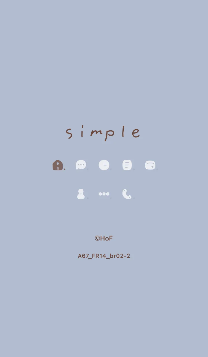 [LINE着せ替え] A67.14_ホワイトアッシュ ブラウン2-2の画像1