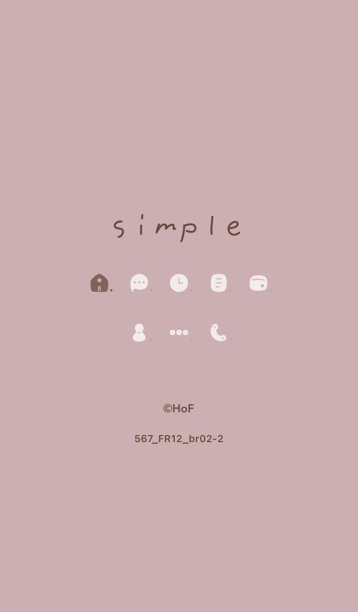 [LINE着せ替え] 567.12_ピンク2 ブラウン2-2の画像1