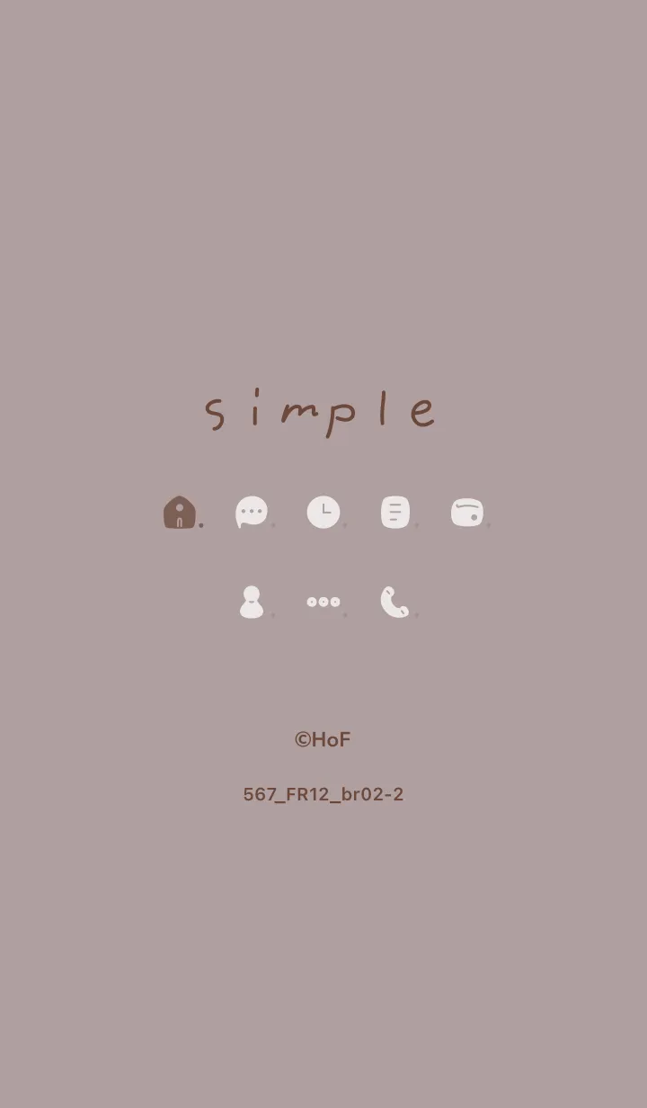 [LINE着せ替え] 567.12_ショコラ ブラウン2-2の画像1