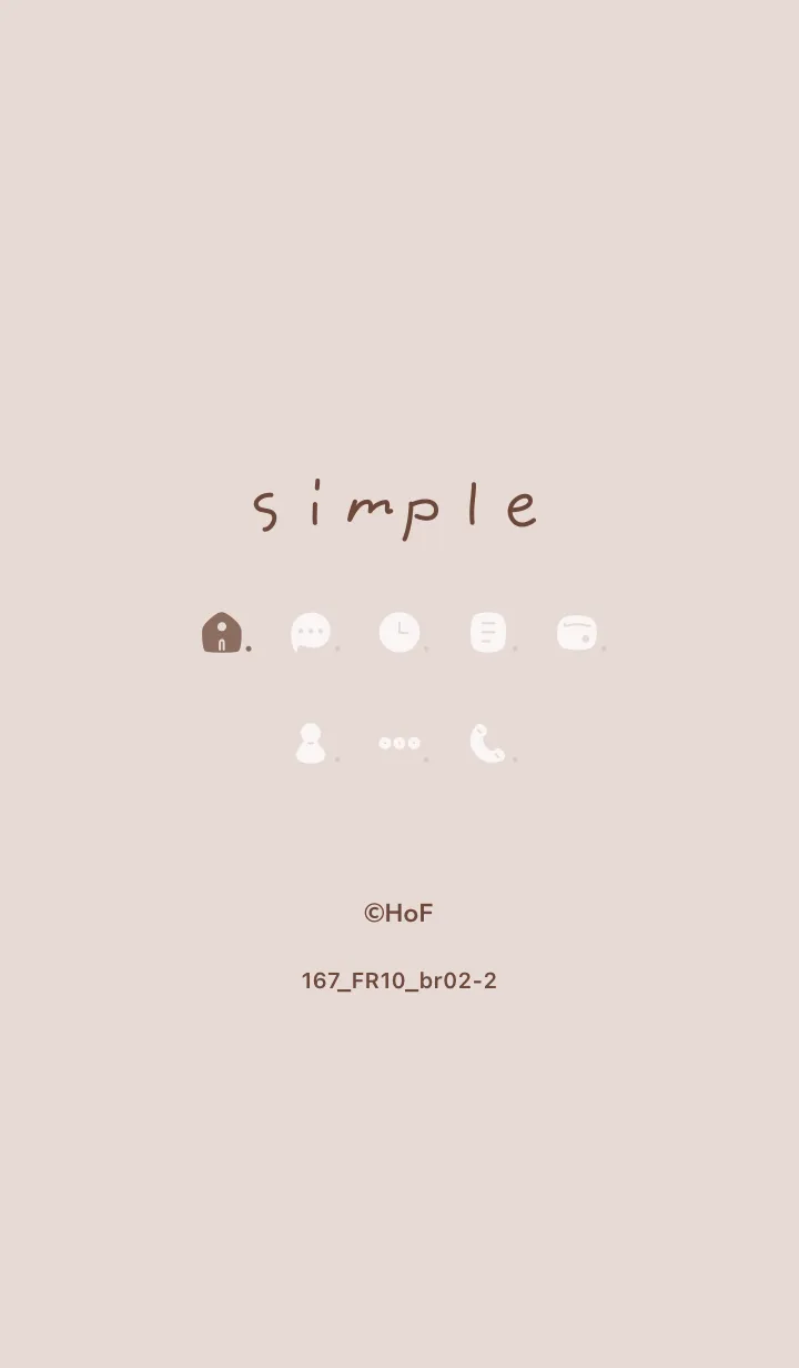 [LINE着せ替え] 167.10_ベージュ ブラウン2-2の画像1