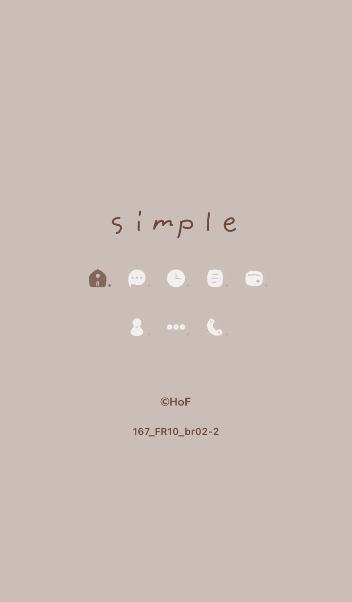 [LINE着せ替え] 167.10_ベージュ2 ブラウン2-2の画像1