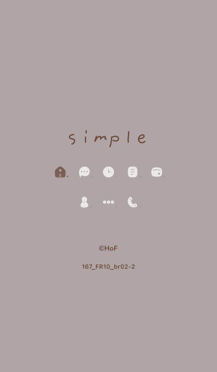 [LINE着せ替え] 167.10_ショコラ ブラウン2-2の画像1