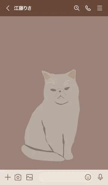 [LINE着せ替え] ねこ/くすみからーの画像3