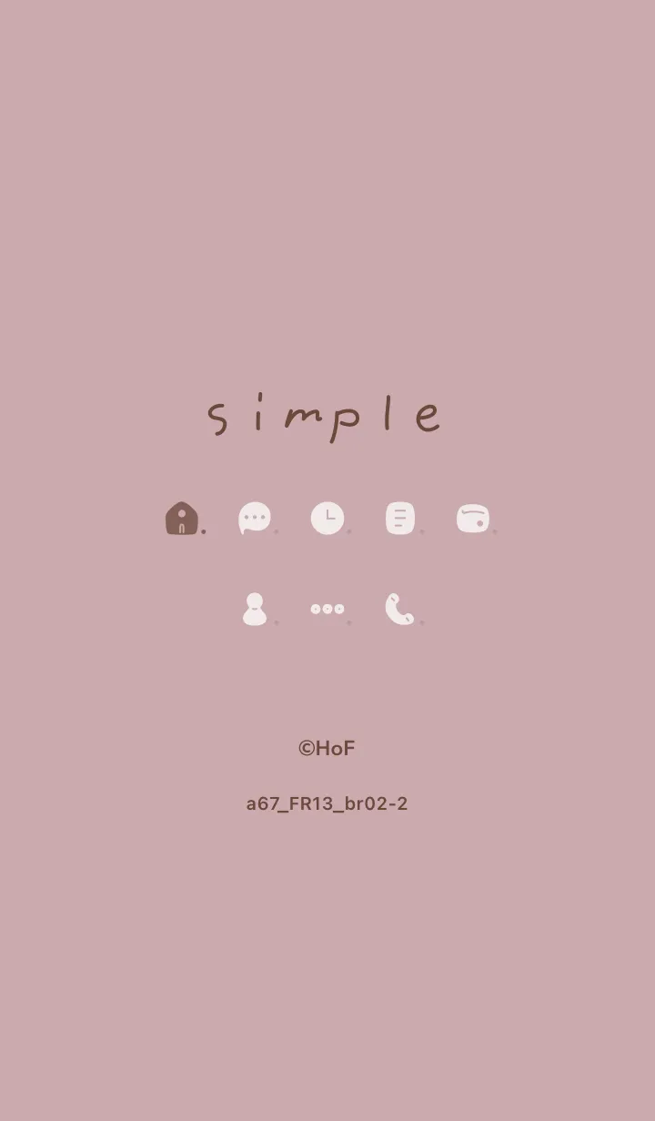 [LINE着せ替え] a67_13_ピンク2 ブラウン2-2の画像1