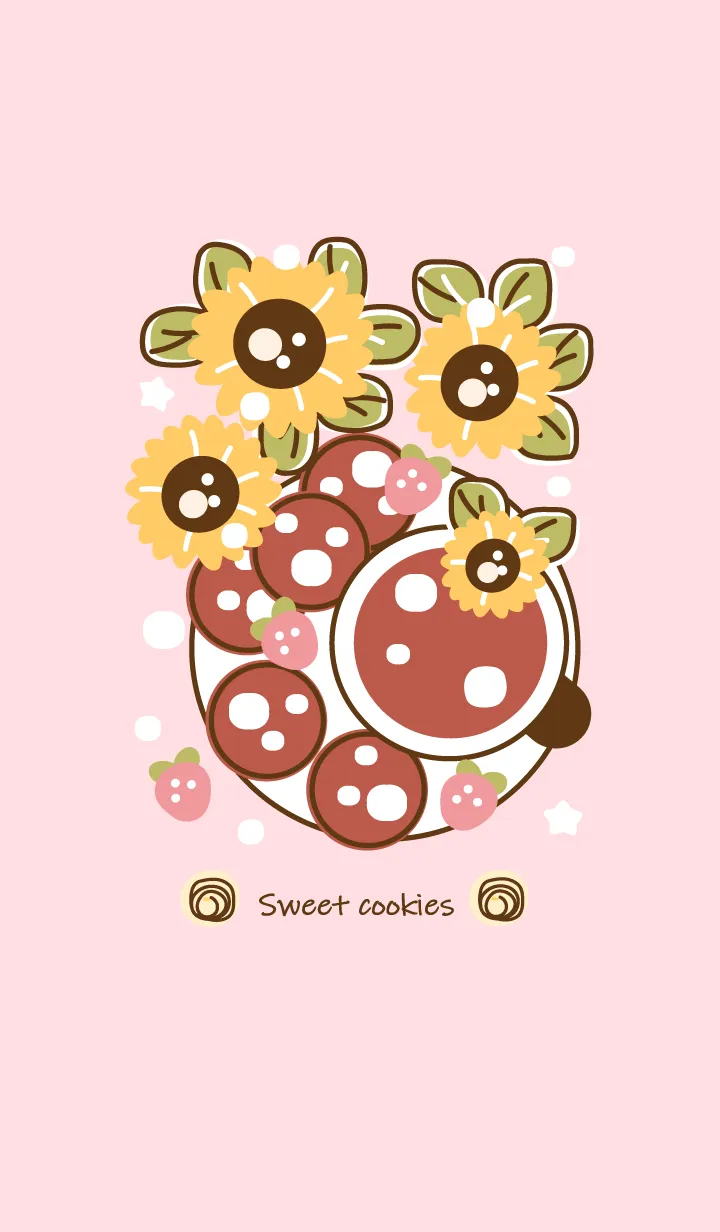 [LINE着せ替え] Cookies with tea 3の画像1