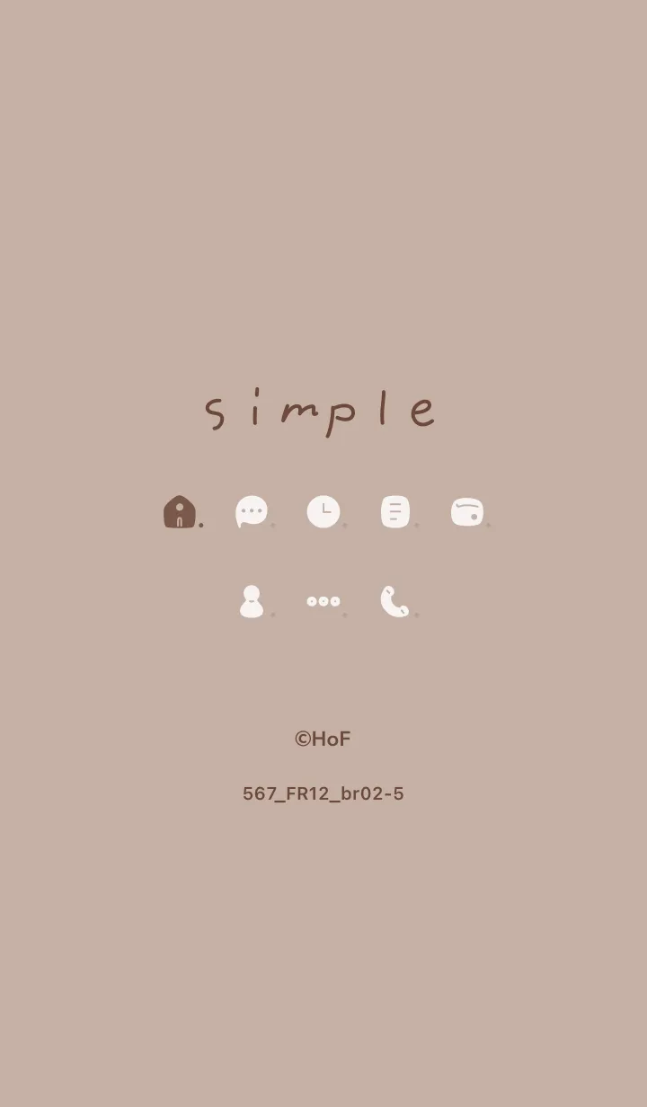 [LINE着せ替え] 567.12_ベージュ3 ブラウン2-5の画像1