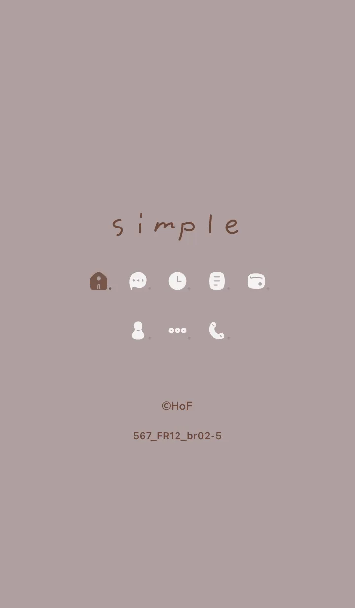 [LINE着せ替え] 567.12_ショコラ ブラウン2-5の画像1