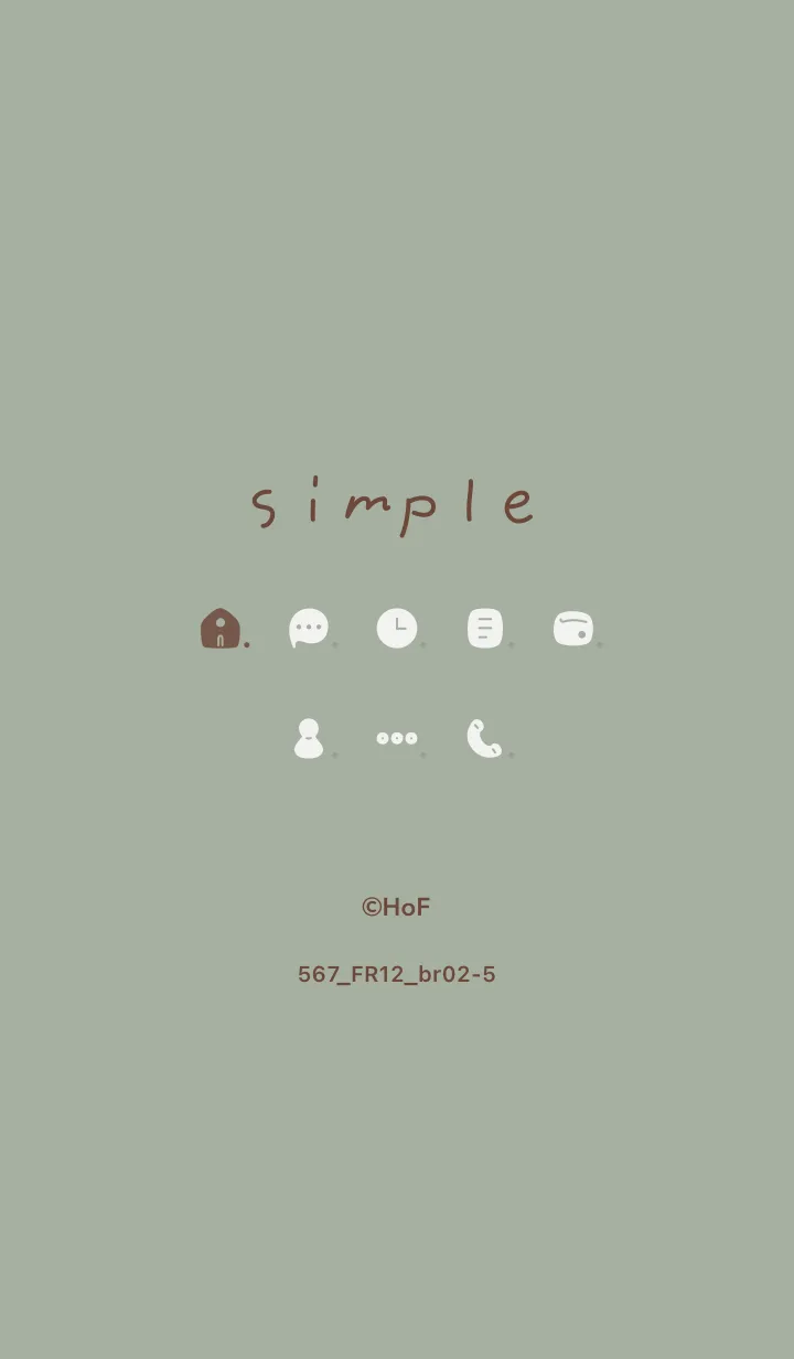 [LINE着せ替え] 567.12_スモーキーMアッシュ ブラウン2-5の画像1