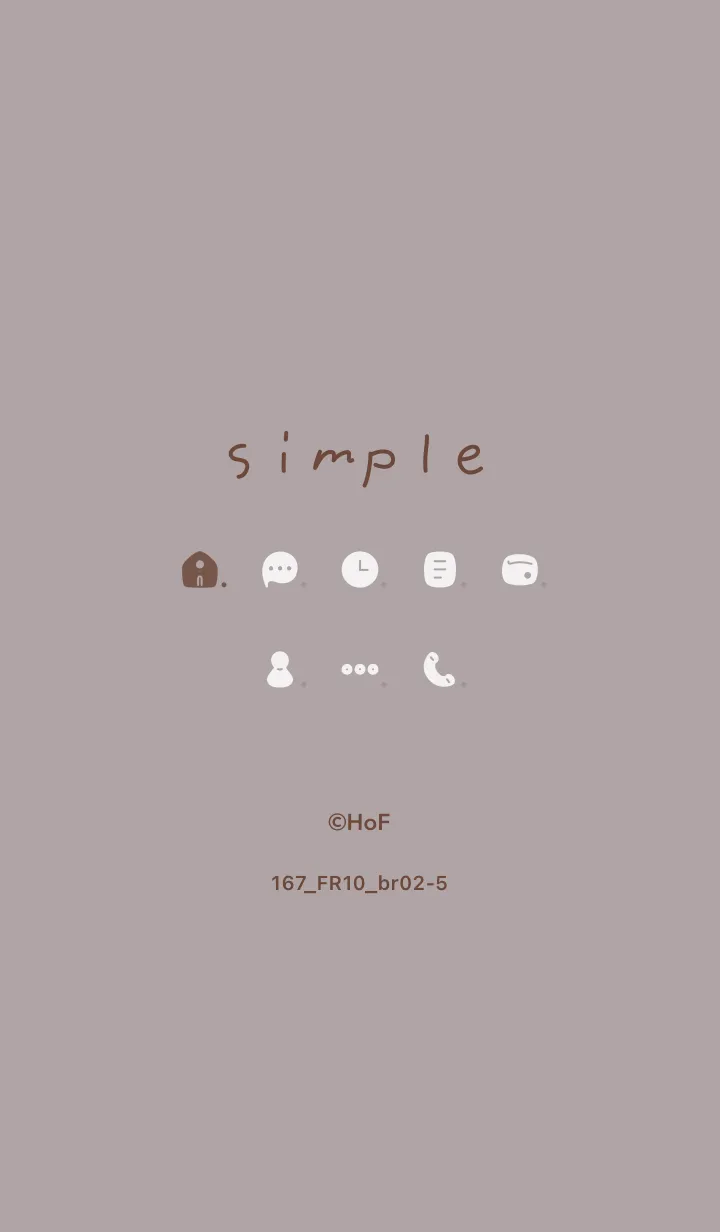 [LINE着せ替え] 167.10_ショコラ ブラウン2-5の画像1