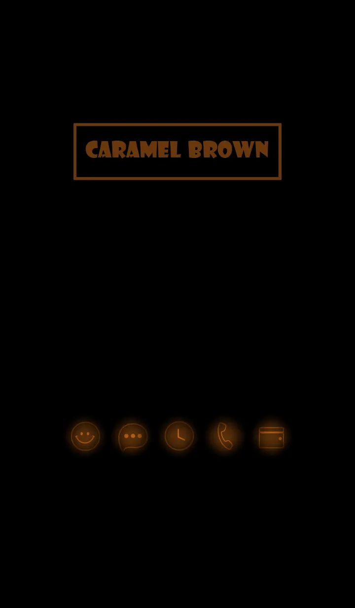 [LINE着せ替え] Caramel Brown  Neon Theme Ver.9 (JP)の画像1