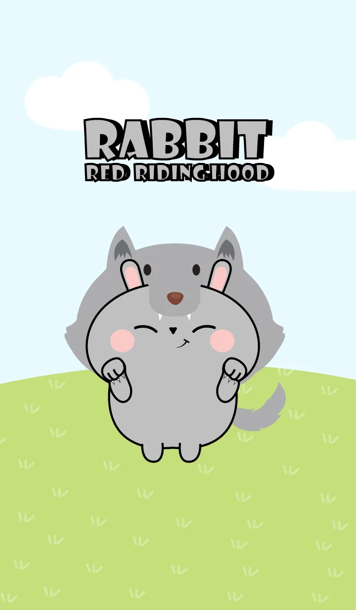 [LINE着せ替え] Grey  Rabbit Red Riding Hood Theme (JP)の画像1