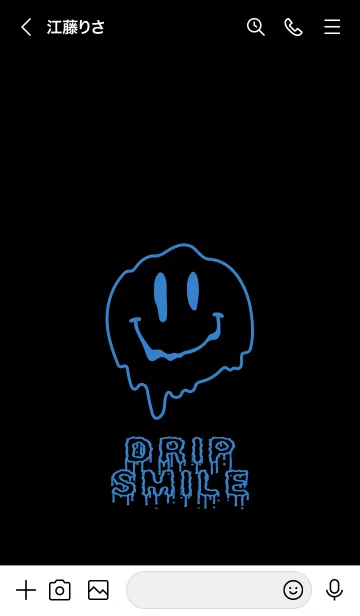 [LINE着せ替え] ドリップ スマイル 14の画像3
