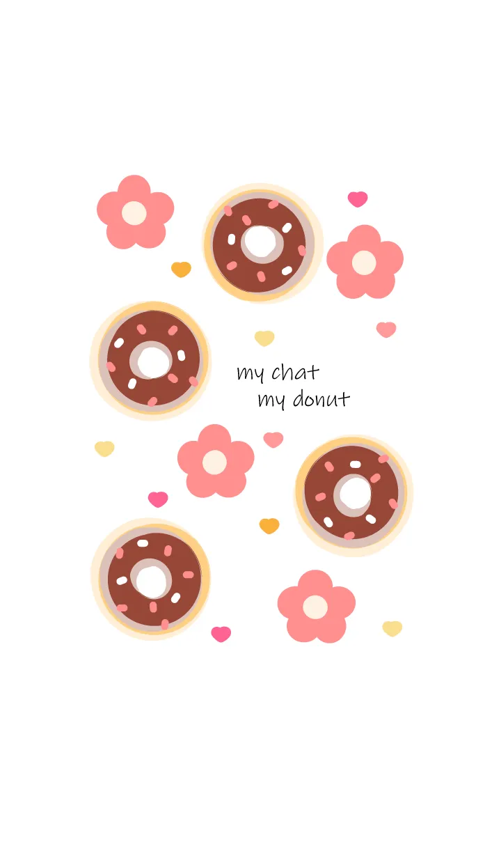 [LINE着せ替え] Chocolate donut 12 :)の画像1