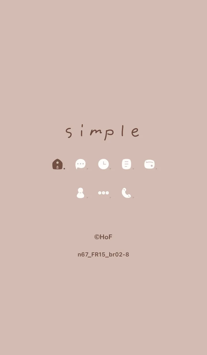 [LINE着せ替え] n67_15_ベージュ ブラウン2-8の画像1