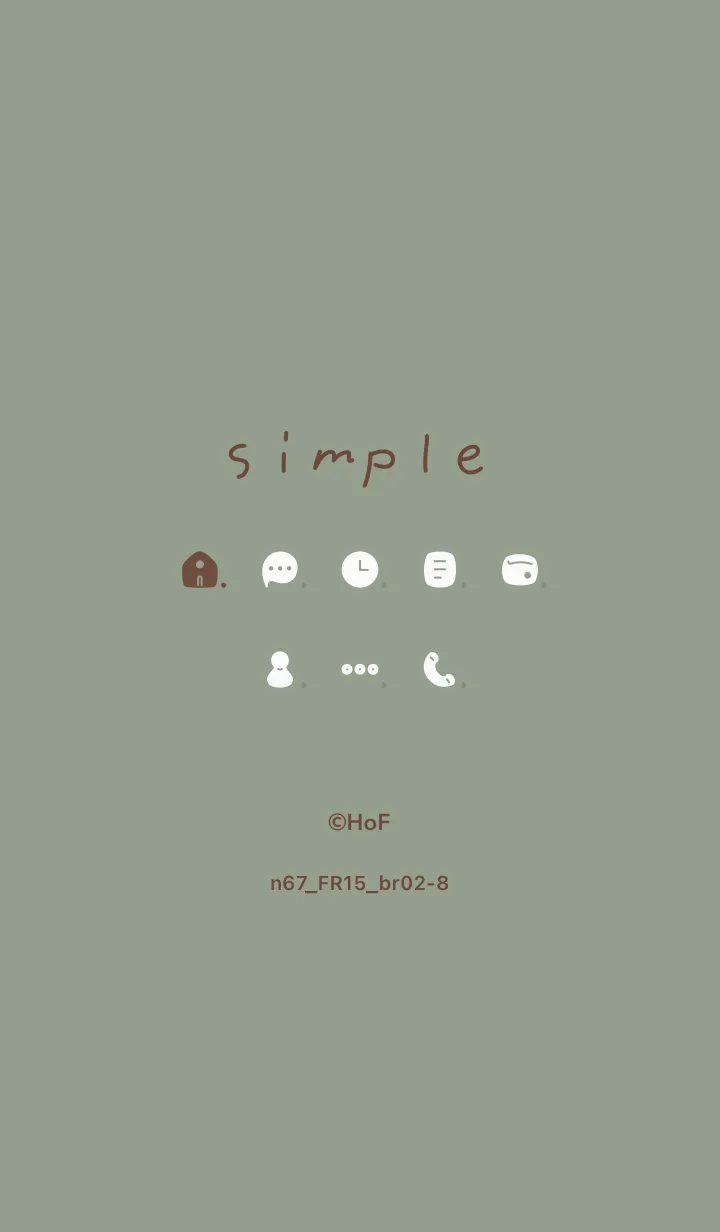 [LINE着せ替え] n67_15_スモーキーMアッシュ ブラウン2-8の画像1