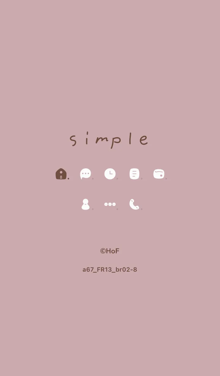 [LINE着せ替え] a67_13_ピンク2 ブラウン2-8の画像1