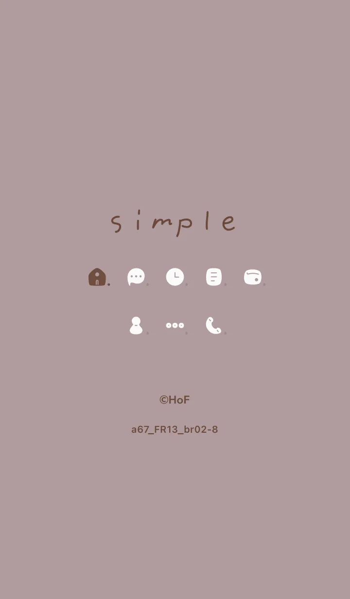 [LINE着せ替え] a67_13_ショコラ ブラウン2-8の画像1