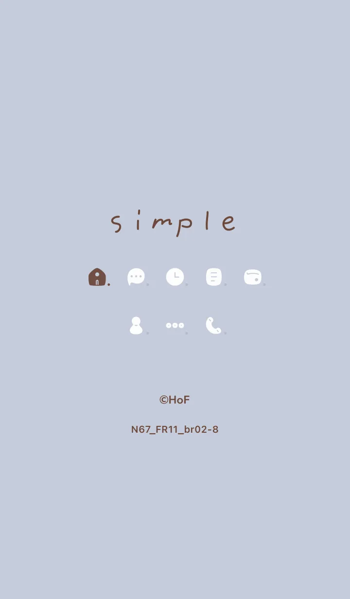 [LINE着せ替え] N67_11_ホワイトアッシュ ブラウン2-8の画像1