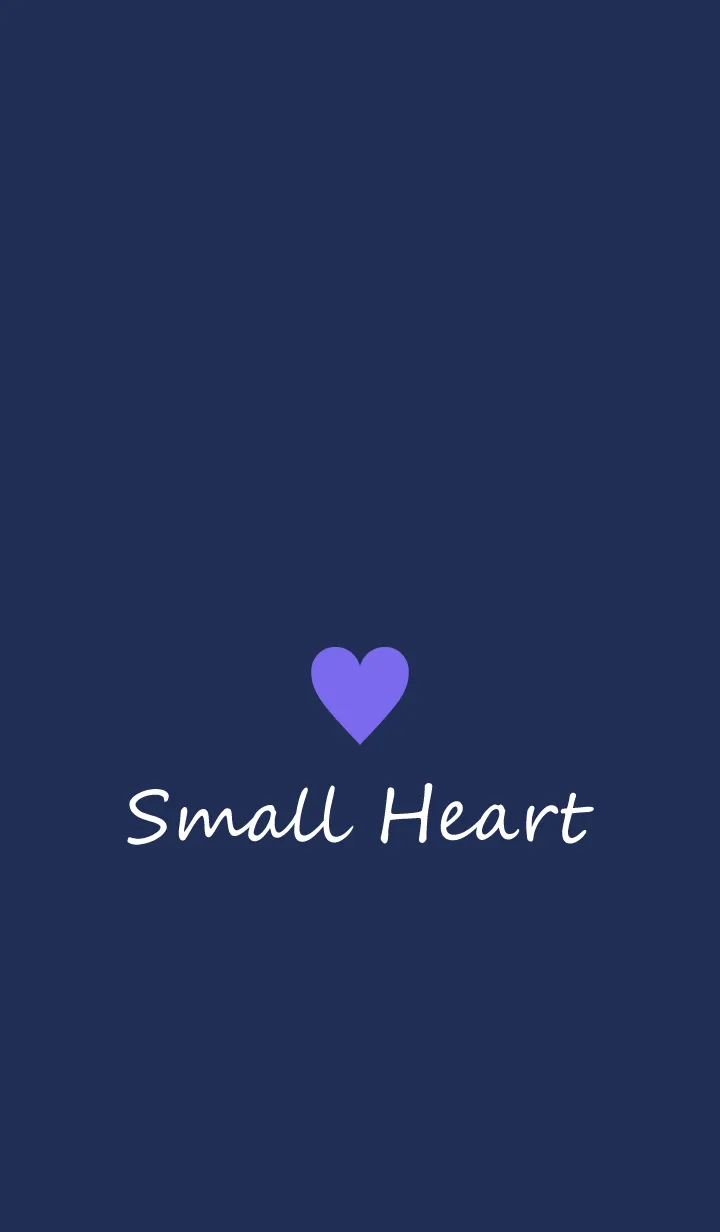 [LINE着せ替え] Small Heart *Navy Purple 3*の画像1