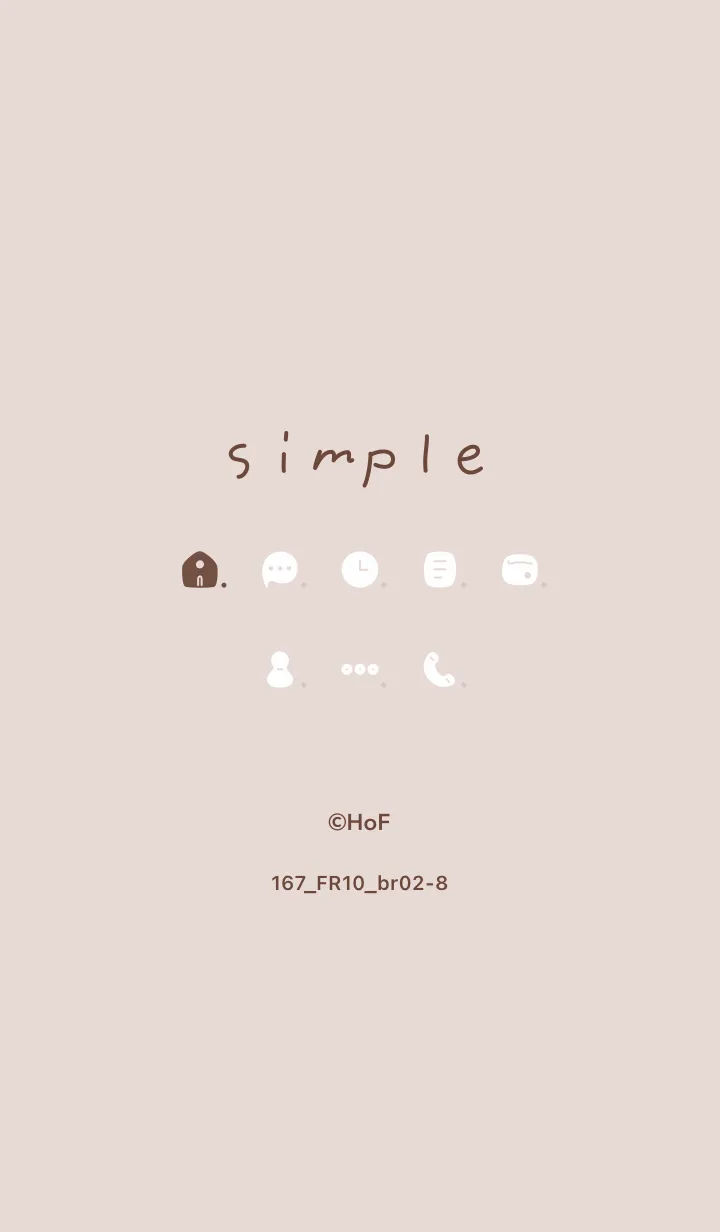 [LINE着せ替え] 167.10_ベージュ ブラウン2-8の画像1