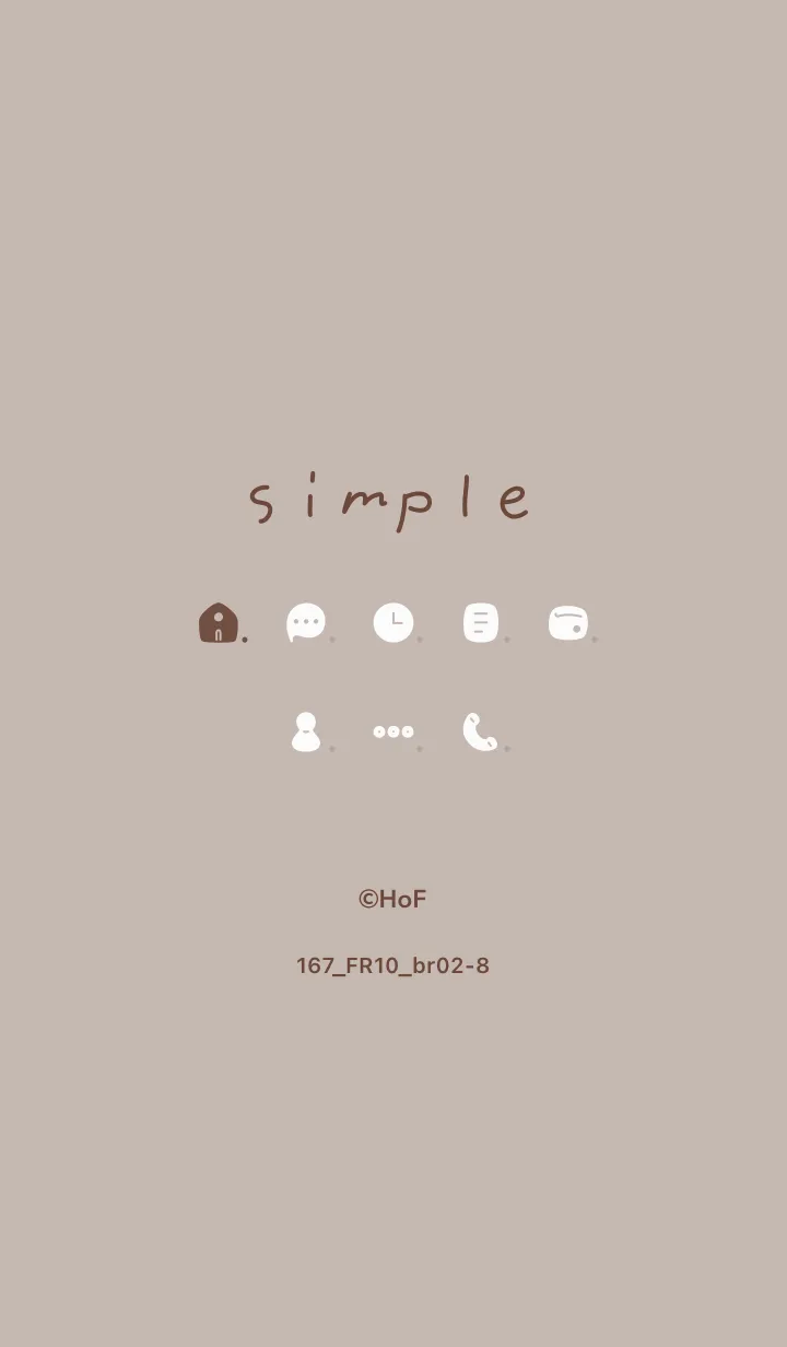 [LINE着せ替え] 167.10_ベージュ3 ブラウン2-8の画像1