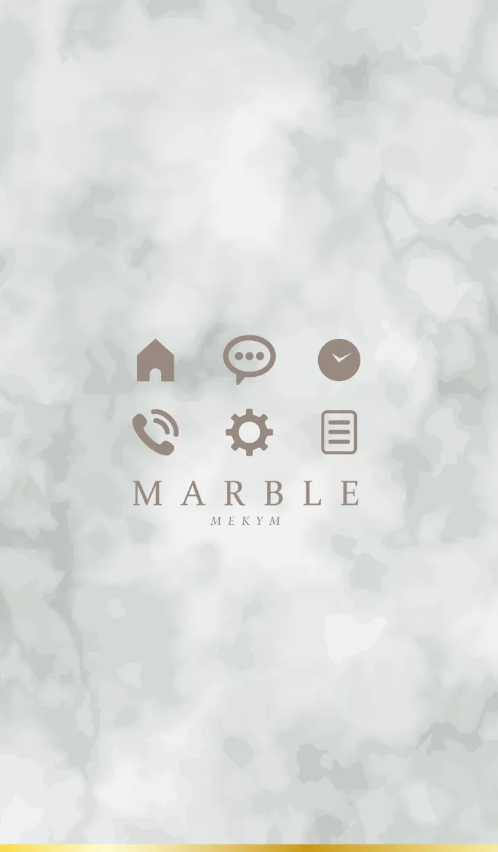 [LINE着せ替え] MARBLE - SIMPLE MONOTONE - 10の画像1