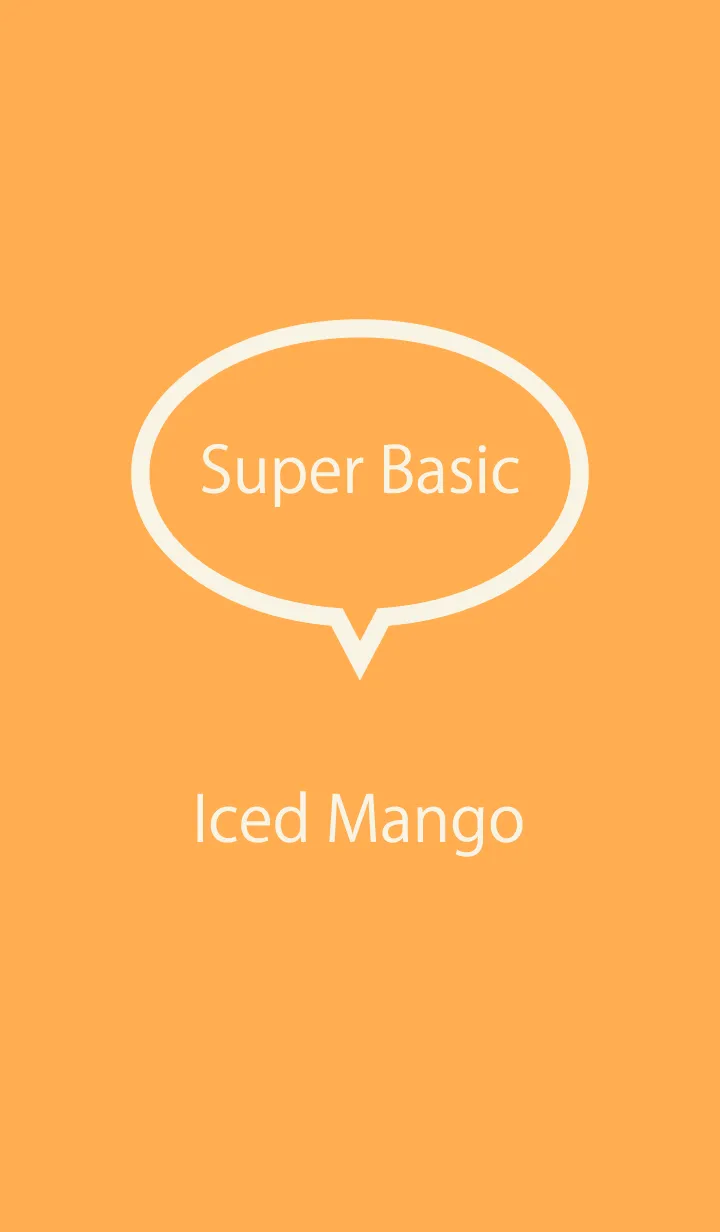 [LINE着せ替え] Super Basic Iced Mangoの画像1