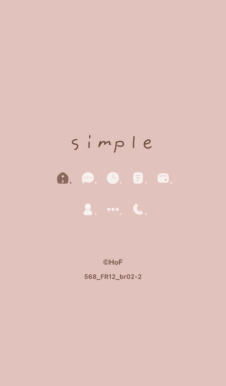 [LINE着せ替え] 568.12_ピンク ブラウン2-2の画像1